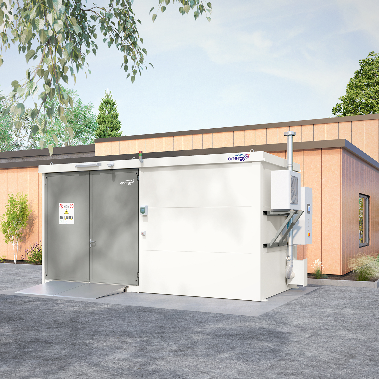 Custom POWER SAFE - begehbarer Container mit EI-90-Brandschutzpaneelen